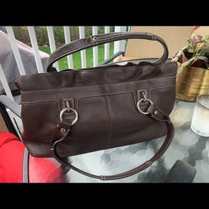 Coach Penelope Brown Pebbled Leather purse